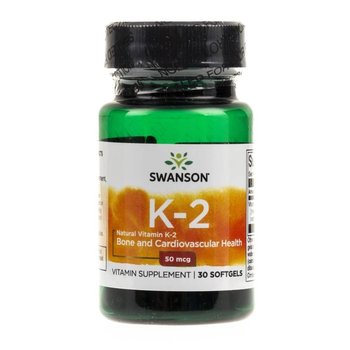 Suplement diety, Swanson, Ultra Witamina K2 MK7 50 mcg, 30 kapsułek - Swanson