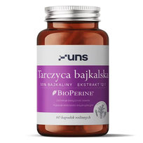 Suplement diety, UNS Tarczyca Bajkalska 50% Bajkaliny Ekstrakt 12:1 60vegcaps UNS