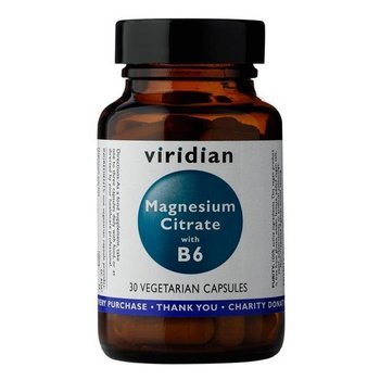Suplement diety, Viridian, Cytrynian magnezu z witaminą B6, 30 kapsułek - Viridian