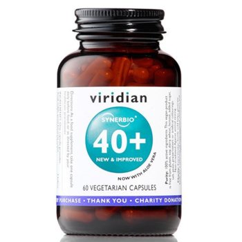 Suplement diety, Viridian, Flora Bakteryjna Synbiotyk 40+, 60 kaps. - Viridian