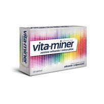 Suplement diety, Vita-Miner, zestaw witamin i minerałów, 30 tabl. Aflofarm