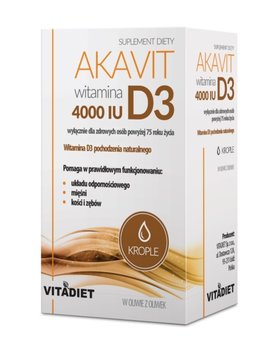 Suplement diety, Vitadiet Akavit Witamina D3 4000 Iu 30 Ml - VitaDiet