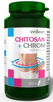 Suplement diety, Vitadiet Chitosan + Chrom 120 Kaps. Poziom Glukozy - VitaDiet