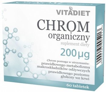 Suplement diety, Vitadiet Chrom Organiczny 200 Mcg 60 Tabl. - VitaDiet