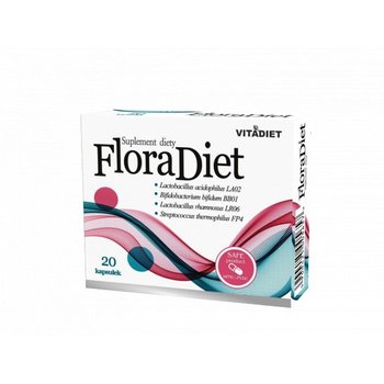 Suplement diety, Vitadiet Flora Diet 20 kapsułek jelita - VitaDiet