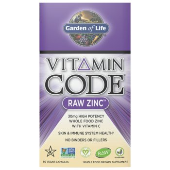 Suplement diety, Vitamin Code RAW Zinc (60 kaps.) - Garden of Life