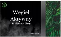 Suplement diety, Węgiel aktywny aktywowany 150mg, 20 kaps.
