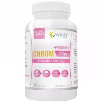 Suplement diety, WISH Chrom Pikolinian 200mcg 120 kaps - Wish