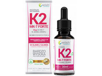Suplement diety, Wish, Naturalna Witamina K2 MK-7 Forte w kroplach, 30 ml Wish