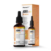 Suplement diety, Witamina Adek Junior Dla Dzieci W Kroplach (300 Mcg + 10 Mcg + 4 Mg + 20 Mcg) Bezglutenowe 30 Ml - Pharmovit (Clean Label) Pharmovit
