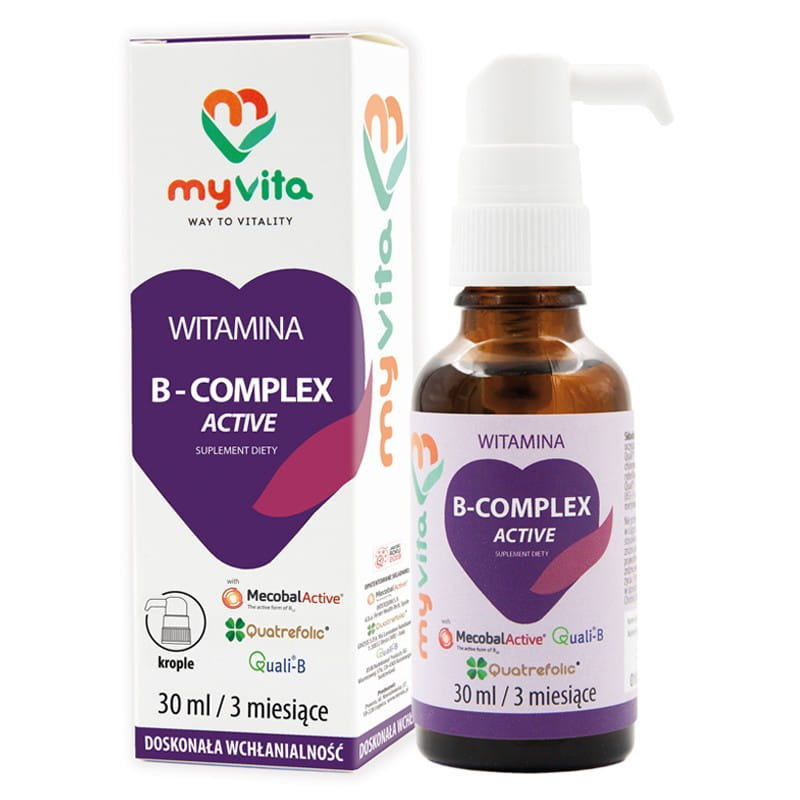 Suplement Diety, Witamina B-Complex Active Krople 30 Ml MyVita | Sklep ...