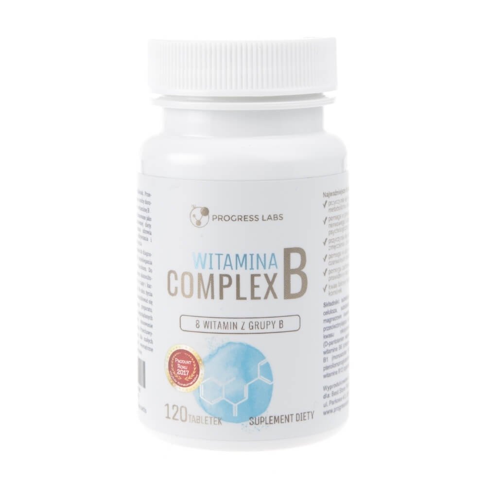 Suplement diety, Witamina B Complex PROGRESS LABS, 120 tabletek | Sklep ...