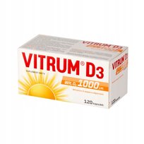 Suplement diety, Witamina D Vitrum D3 1000 J.M.120 Kaps. Inna marka