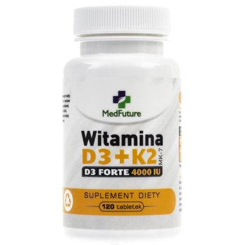 Suplement diety, Witamina D3 + K2 Forte MEDFUTURE, 120 tabletek - MedFuture