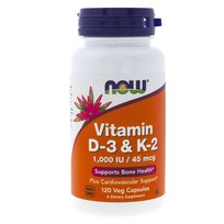 Suplement diety Witamina K2 i D3 NOW FOODS, 120 kapsułek Now Foods