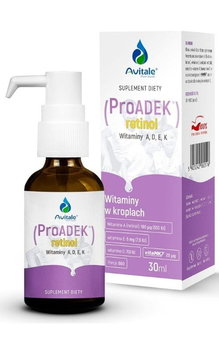 Suplement diety, Witamina ProAdek retinol 30 ml Avitale - Avitale