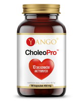 Suplement diety, Yango, Choleo PRO™, 10 aktywnych składników, 90 kaps. Yango
