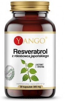 Suplement diety, Yango Resveratrol 30 Kaps. 355 Mg Antyoksydant - Yango