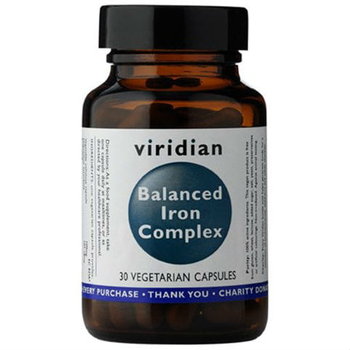 Suplement diety, Żelazo complex Balanced Iron Complex 30 kapsułek Viridian - Viridian