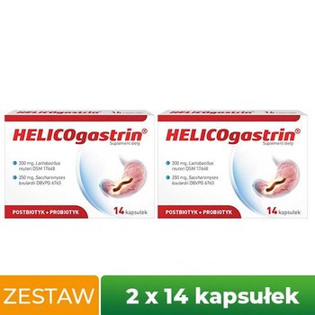 Suplement diety, Zestaw Helicogastrin, 2x14kaps. - Polfa Łódź