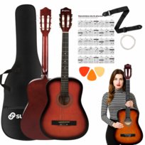 SUPRIMO CGS2 SB gitara klasyczna 4/4 sunburst kostki pasek zapasowe struny pokrowiec akordy zestaw brak danych