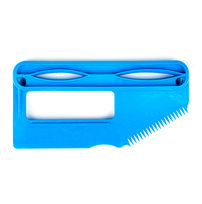 Surf Logic Wax&Fin Tool - Grzebień - Cyan Surf Logic