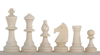 Surowe figury szachowe nr 5 do samodzielnego malowania - szachy DIY artystyczne - Sunrise Chess & Games