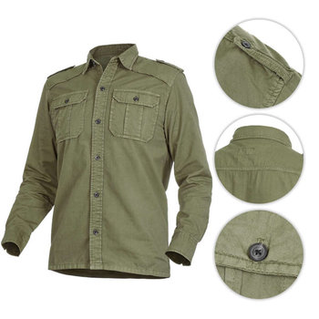 Surplus Koszula z Długim Rękawem M65 Basic Olive - M - Surplus