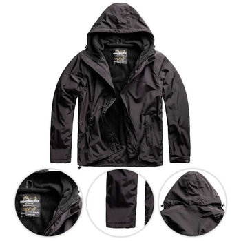 Surplus Kurtka Zipper Windbreaker Czarna-4Xl - Surplus