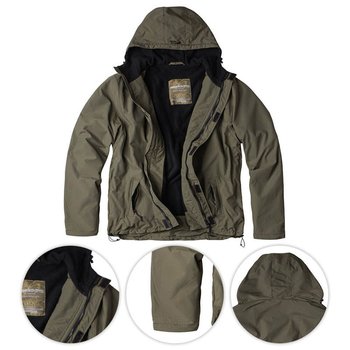 Surplus Kurtka Zipper Windbreaker Olive - Olive - XL - Surplus