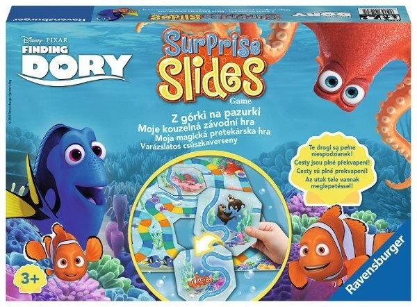 Surprise Slides Gdzie jest Dory?, Ravensburger, gra planszowa