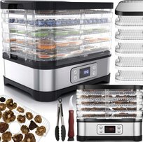 Suszarka do grzybów owoców DUŻA XXXL MOCNA 400W TERMOOBIEG I REGULACJA 11w1