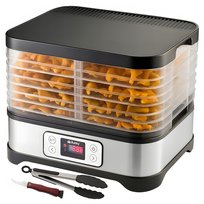 Suszarka do Grzybów Owoców Warzyw Ziół Duża Tacki + Maty Sita Nóż Szczypce