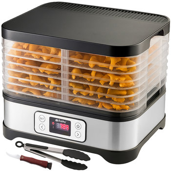 Suszarka Do Grzybów Owoców Warzyw Ziół Duża Tacki + Maty Sita Nóż Szczypce - Iso Trade