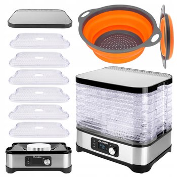 SUSZARKA DO GRZYBÓW WARZYW OWOCÓW ZIÓŁ 6 POZIOMÓW TIMER 450W + CEDZAK - Stator