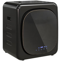 Suszarka do ubrań HOMCOM Mini z 6 programami, ekranem dotykowym LED, ładowność 4 kg, do 60°C, 800 W, wolnostojąca/do montażu na ścianie, kolor czarny
