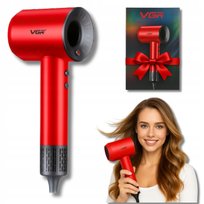 Suszarka Do Wlosow 1600W Zimny Nawiew Mocna 4 Tryby Czerwona Na Prezent