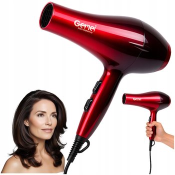 SUSZARKA DO WŁOSÓW 1800W JONIZACJA MOCNA I Z Zimnym Nawiewem I Koncentrator - Gemei