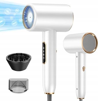 Suszarka do włosów 2400W 3 poziomy temperatury 2 Prędkości Biała - inna (Inny)