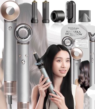 Suszarka Do Włosów 5W1 Wielofunkcyjna 3 Prędkości Nawiewu Jonizacja Nasadki - Gordon