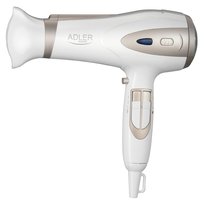 Suszarka do Włosów Adler AD 2248 White Champagne, 2200W, Jonizacja, Dyfuzor i Koncentrator w Zestawie