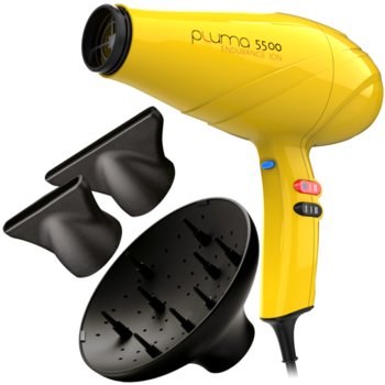 Suszarka do włosów GA.MA PLUMA 5500 ENDURANCE ION 2400W MARKA GA.MA PLUMA 5500 - Żółta jonizacja zimny nawiew dyfuzor profesjonalna do salonu - GA.MA