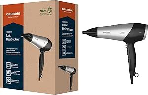 Suszarka Do Włosów Grundig Hd 6080 B – Moc 2200 W, Funkcja Jonizacji, 3 Poziomy Temperatury, Zimny Nawiew - Grundig
