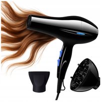 Suszarka do włosów z jonizacją Dyfuzor Koncentrator Mocna Zimny nawiew