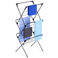 Suszarka na pranie metalowa czarna pionowa 61x58x136 cm Vilde