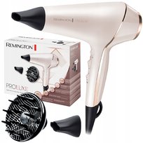 Suszarka PROluxe REMINGTON AC9140 - czarna jonizacja 2400W zimny nadmuch dyfuzor koncentrator technologia OPTIHeat Turbo Style Shot Remington