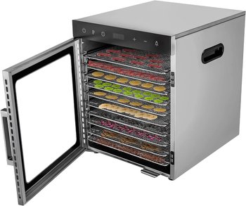 Suszarka ze Stali Nierdzewnej do Grzybów Owoców Mocna 800 w XXL z Timerem - rexe