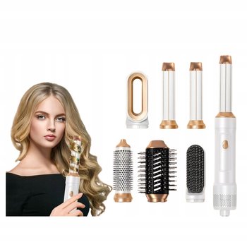 Suszarko-lokówka 6w1 WT-622 zestaw stylizacji włosów biało-złoty - inna (Inny)