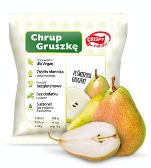 Suszone Chipsy z Gruszki Chrup Gruszkę 18g - Crispy Natural - Crispy Natural