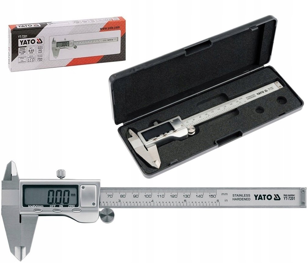 Suwmiarka elektroniczna YATO 7201, 150 mm